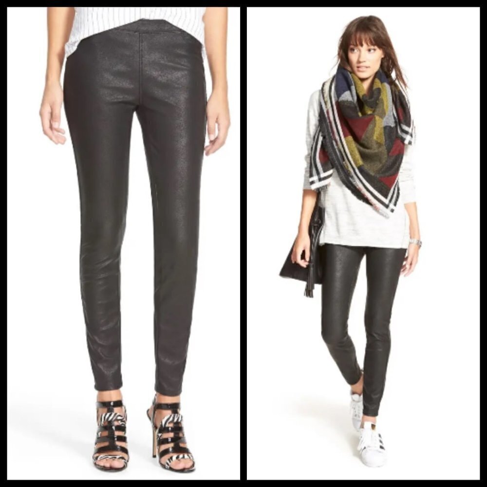 💕BLANKNYC💕 Happy Hour Faux Leather Leggings Black 32 NWT